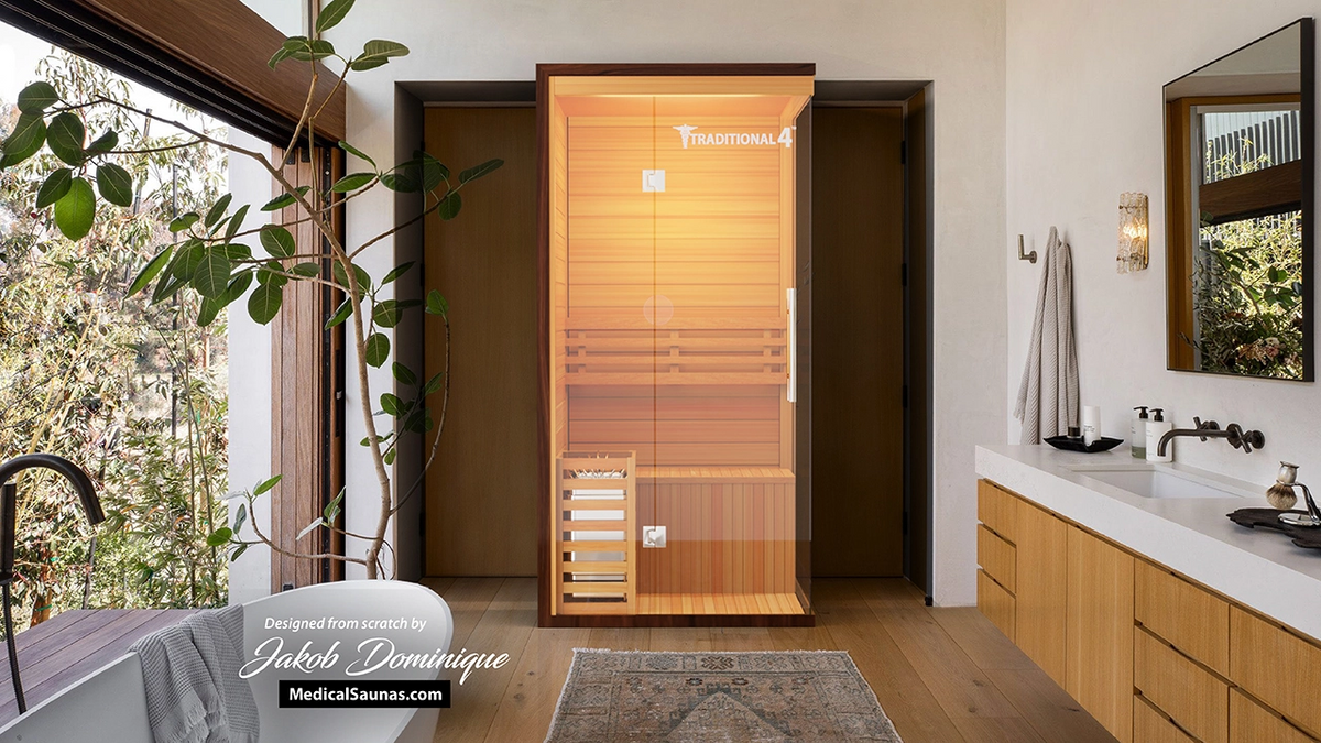 Medical Breakthrough Saunas Traditional 4™ 1 Person Indoor Steam Sauna - Fitness Recovery Lab