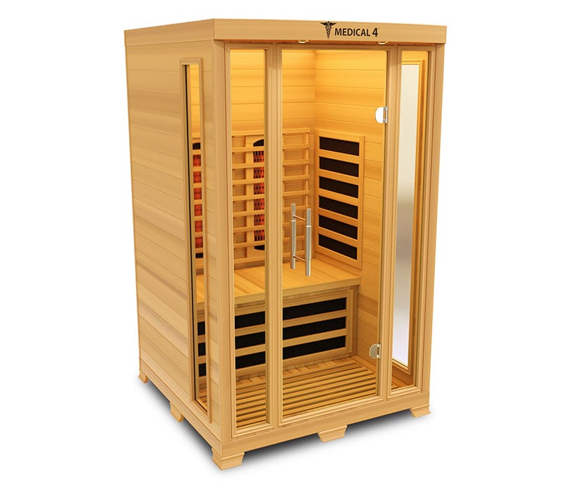 Medical Breakthrough Saunas - Medical 4 Version 2.0 Full Spectrum 2 Person Indoor Infrared Sauna - Fitness Recovery Lab