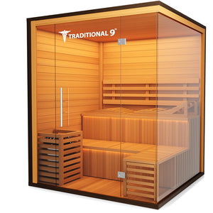 Medical Breakthrough Saunas - Traditional 9  4-7 Person Indoor Steam Sauna - Fitness Recovery Lab