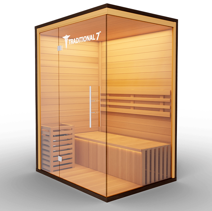 Medical Breakthrough Saunas - Traditional 7™ 4 Person Indoor Steam Sauna - Fitness Recovery Lab