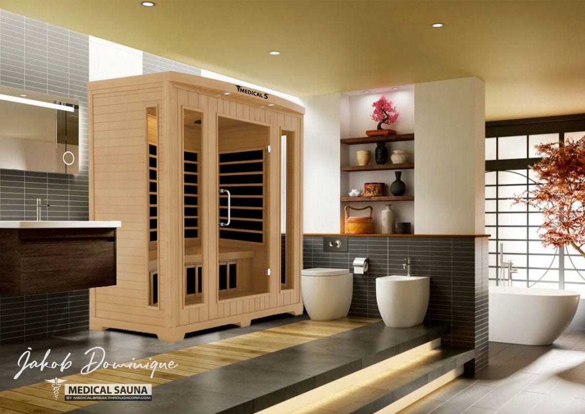 Medical Breakthrough Saunas - Medical 5™ 3 Person Indoor Infrared Sauna - Fitness Recovery Lab