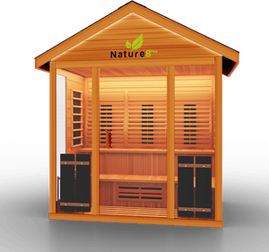 Medical Breakthrough Saunas - Nature 8 Plus - 4 Person Hybrid Steam And Infrared Outdoor Sauna