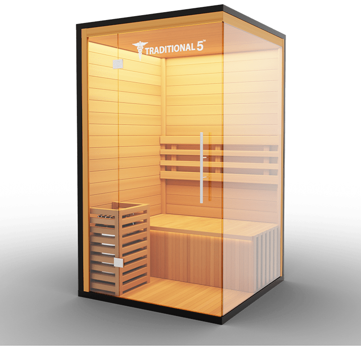Medical Breakthrough Saunas - Traditional 5™ 2 Person Indoor Steam Sauna - Fitness Recovery Lab