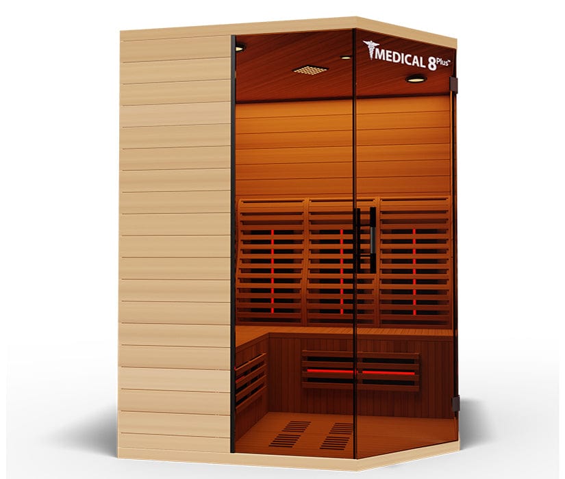 Medical Breakthrough Saunas - Medical 8 Version 2.0 Ultra Full Spectrum 6 Person Indoor Infrared Sauna - Fitness Recovery Lab