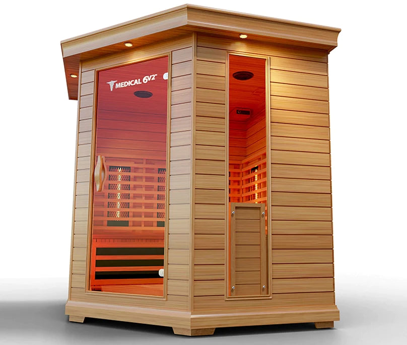 Medical Breakthrough Saunas - Medical 6 Plus Version 2.0 Full Spectrum 4 Person Indoor Infrared Sauna