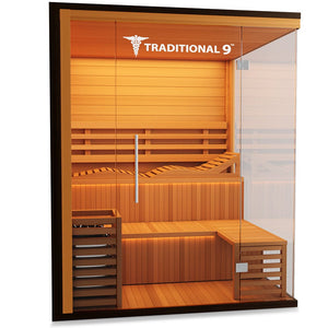 Medical Breakthrough Saunas - Traditional 9  4-7 Person Indoor Steam Sauna