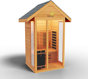 Medical Breakthrough Saunas - Nature 5 - 1 Person Hybrid Steam And Infrared Outdoor Sauna