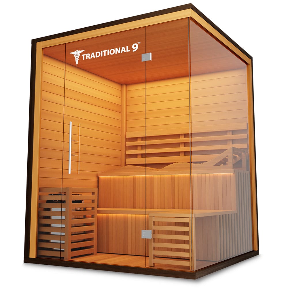 Medical Breakthrough Saunas - Traditional 9  4-7 Person Indoor Steam Sauna - Fitness Recovery Lab