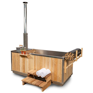 Dundalk The Starlight Wood Burning Outdoor Hot Tub | CT372W - Fitness Recovery Lab