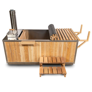 Dundalk The Starlight Wood Burning Outdoor Hot Tub | CT372W