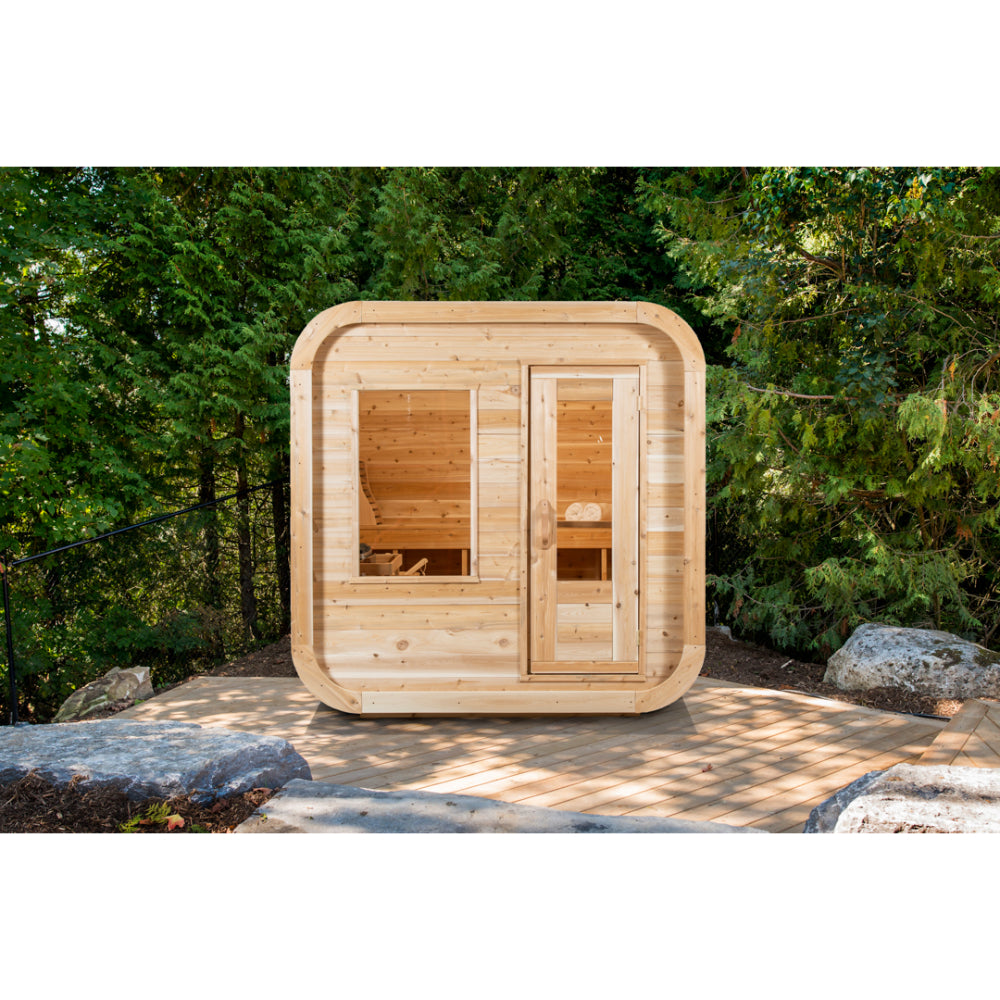 Dundalk Luna Traditional Outdoor Sauna | 2-4 persons (CTC22LU) - Fitness Recovery Lab