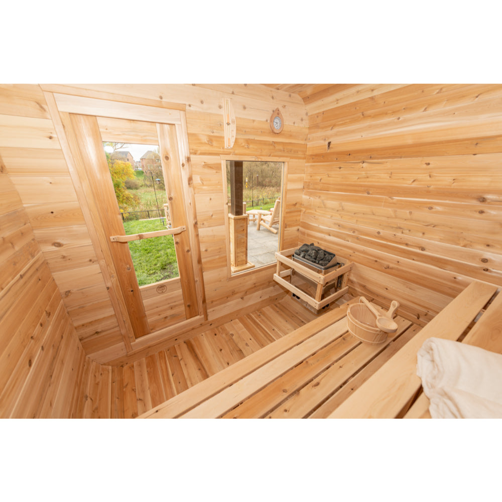 Dundalk Luna Traditional Outdoor Sauna | 2-4 persons (CTC22LU) - Fitness Recovery Lab
