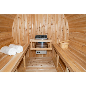 Dundalk Serenity Barrel Sauna | 2-4 persons (CTC2245W) - Fitness Recovery Lab