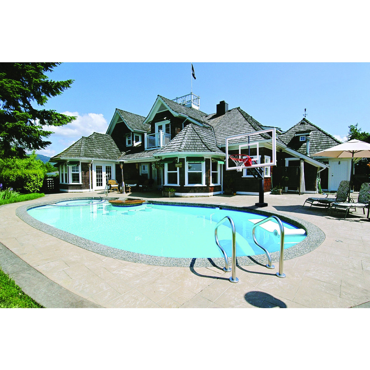 First Team HydroChamp Poolside Basketball Hoop - Fitness Recovery Lab