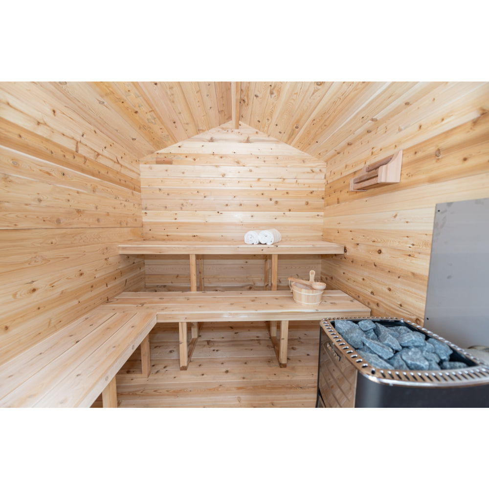 Dundalk Georgian Outdoor Cabin Sauna | 2-6 persons (CTC88W) - Fitness Recovery Lab