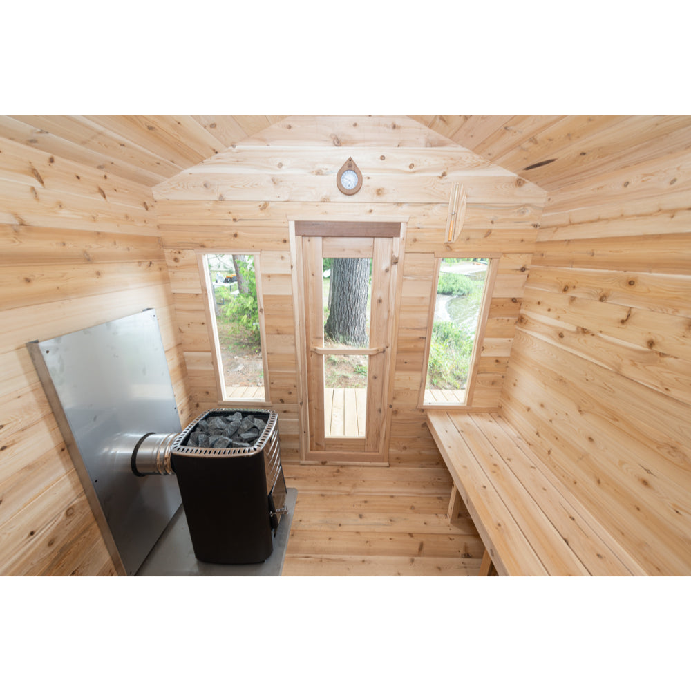 Dundalk Georgian Outdoor Cabin Sauna | 2-6 persons (CTC88W) - Fitness Recovery Lab