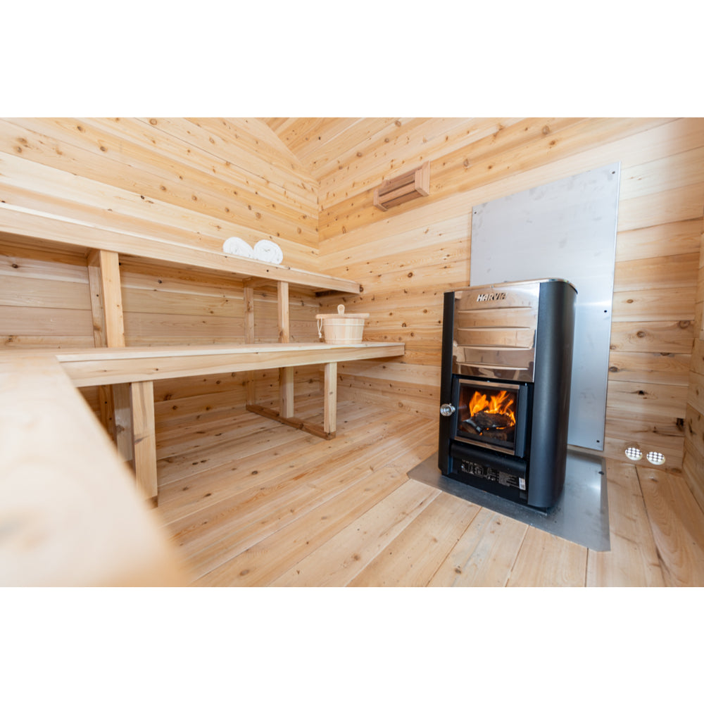 Dundalk Georgian Outdoor Cabin Sauna | 2-6 persons (CTC88W) - Fitness Recovery Lab