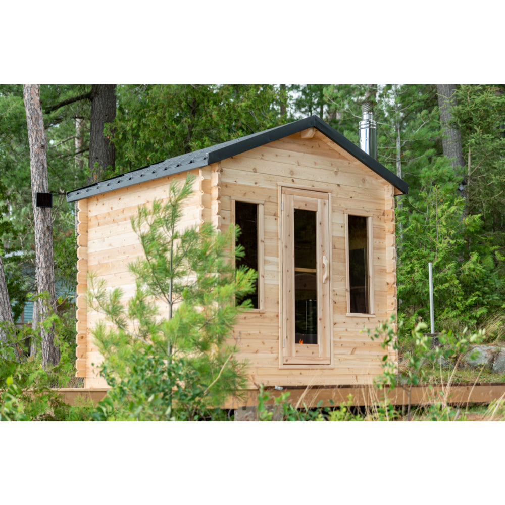 Dundalk Georgian Outdoor Cabin Sauna | 2-6 persons (CTC88W) - Fitness Recovery Lab