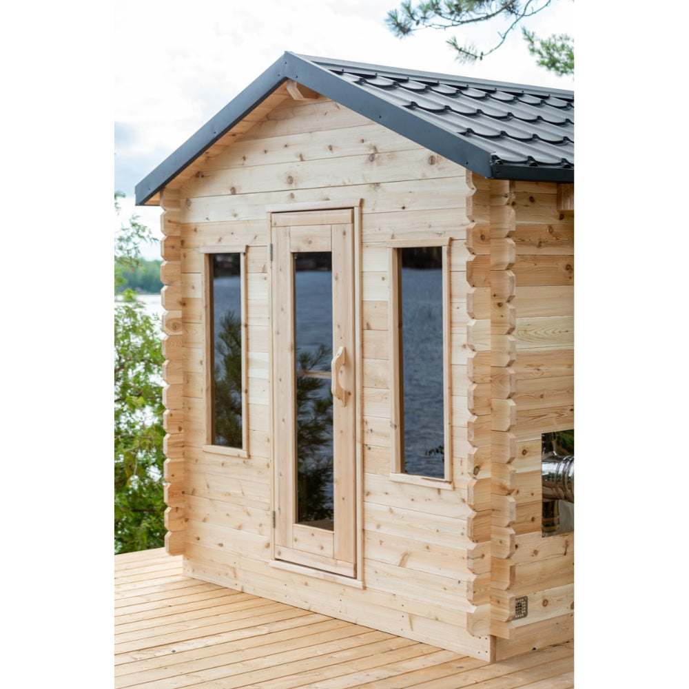 Dundalk Georgian Outdoor Cabin Sauna | 2-6 persons (CTC88W) - Fitness Recovery Lab