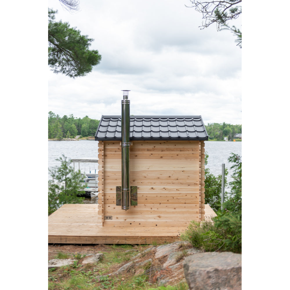 Dundalk Georgian Outdoor Cabin Sauna | 2-6 persons (CTC88W) - Fitness Recovery Lab