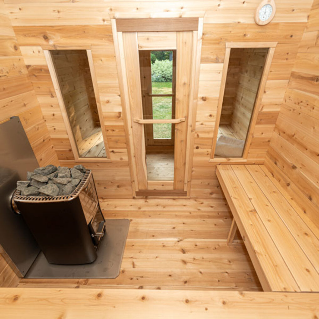 Dundalk Large Georgian Outdoor Cabin Sauna with Changeroom - Fitness Recovery Lab