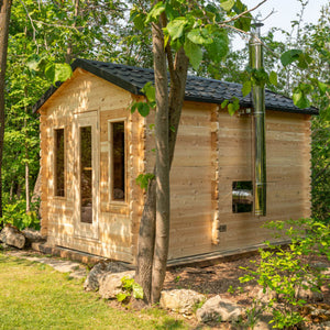 Dundalk Large Georgian Outdoor Cabin Sauna with Changeroom