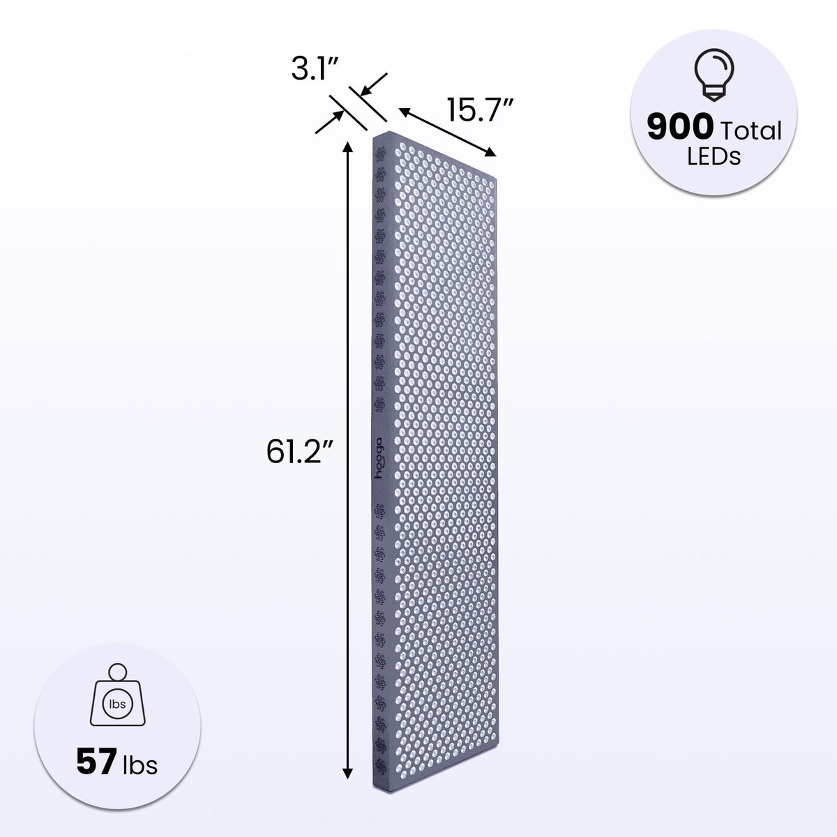 Hooga HG PRO 4500 - Full Body Red Light Therapy Panel For Home, Office and Gym - Fitness Recovery Lab