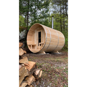 Dundalk Serenity Barrel Sauna | 2-4 persons (CTC2245W) - Fitness Recovery Lab