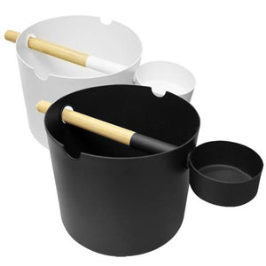 KOLO Sauna Bucket+Ladle Set, Bamboo/Aluminum, 1Gal - Fitness Recovery Lab