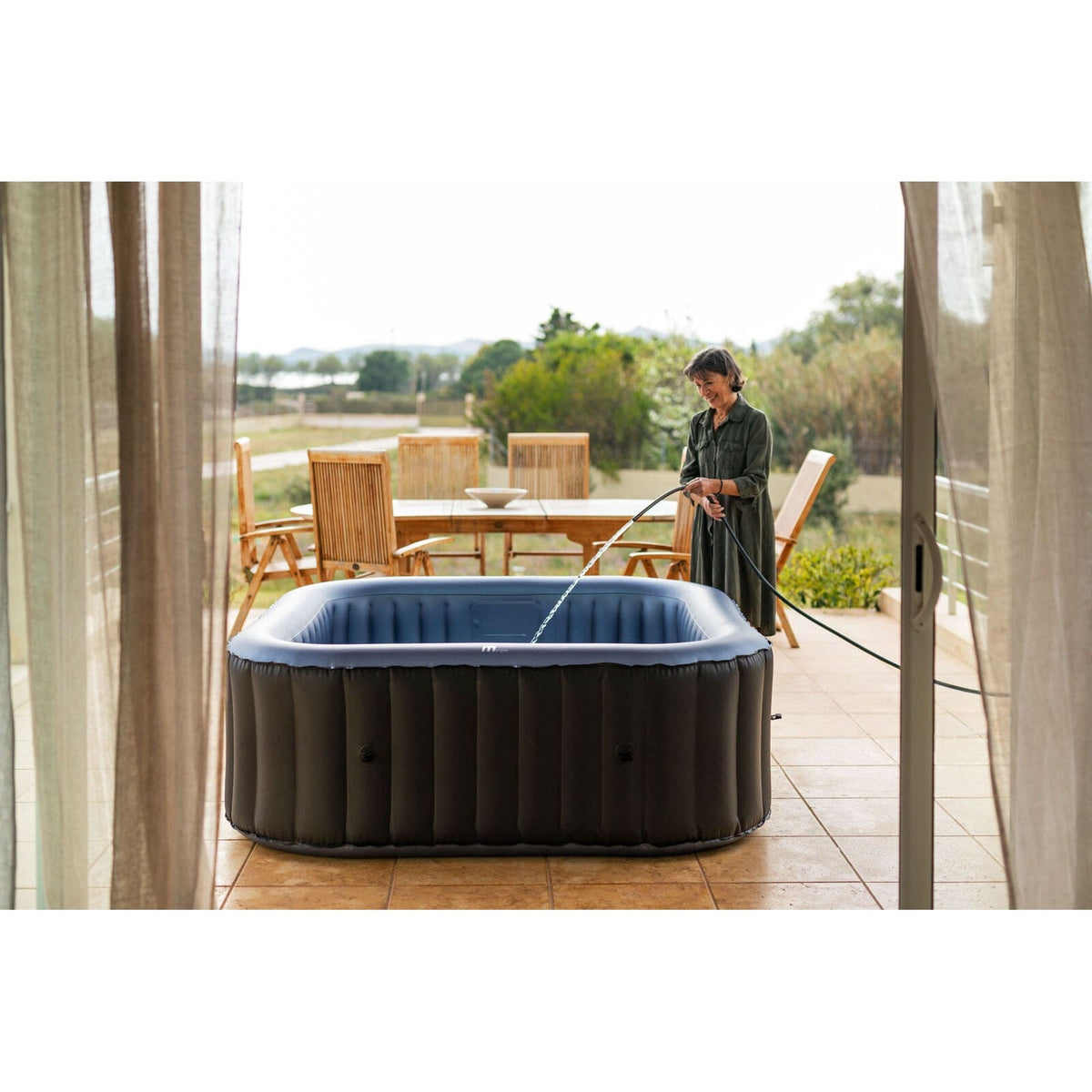 MSPA COMFORT Tekapo 2-6 Person Inflatable Hot Tub Spa for Garden/Backyard - Fitness Recovery Lab