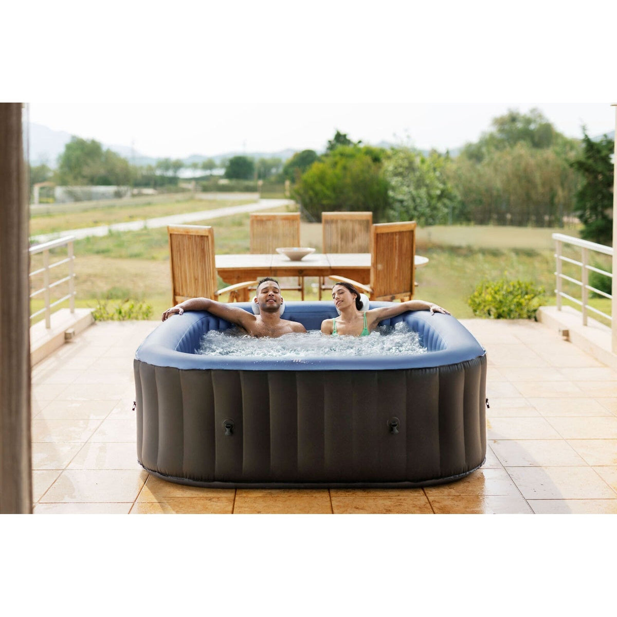 MSPA COMFORT Tekapo 2-6 Person Inflatable Hot Tub Spa for Garden/Backyard - Fitness Recovery Lab