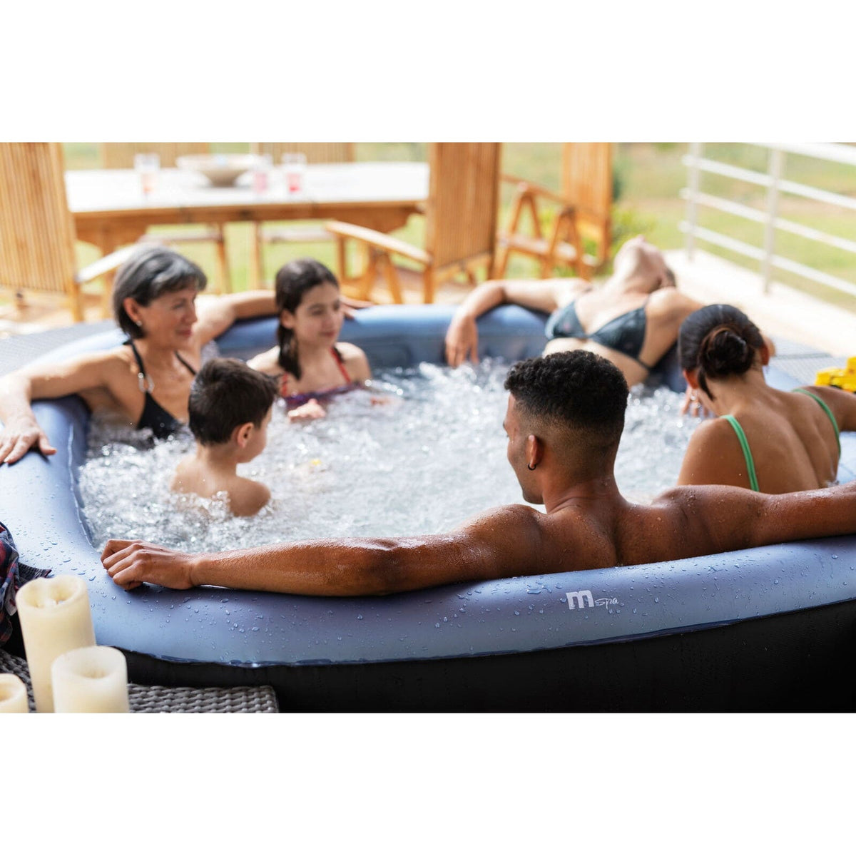 MSPA COMFORT Tekapo 2-6 Person Inflatable Hot Tub Spa for Garden/Backyard - Fitness Recovery Lab