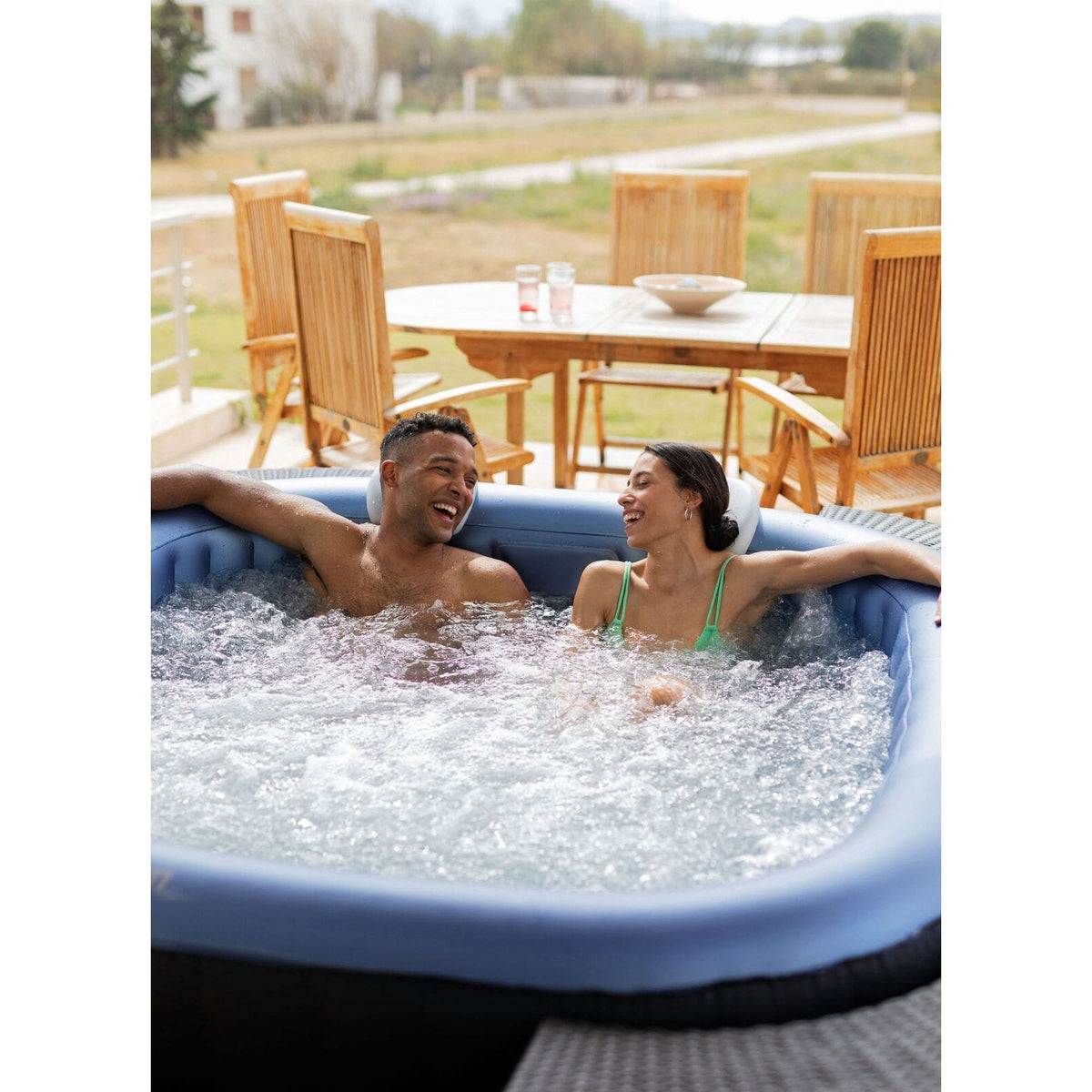 MSPA COMFORT Tekapo 2-6 Person Inflatable Hot Tub Spa for Garden/Backyard - Fitness Recovery Lab