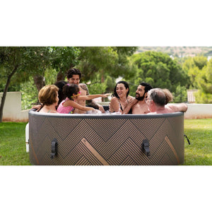 MSPA FRAME Mono Round 2-6 Person Inflatable Backyard/Outdoor Hot Tub Spa
