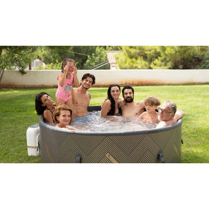 MSPA FRAME Mono Round 2-6 Person Inflatable Backyard/Outdoor Hot Tub Spa