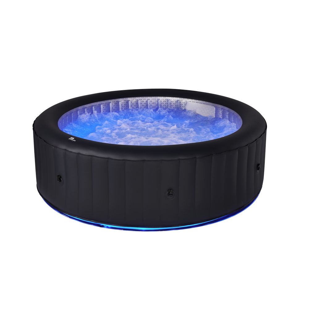 MSPA URBAN Aurora Round 2-6 Person Inflatable Hot Tub Spa With LED for Garden/Backyard - Fitness Recovery Lab