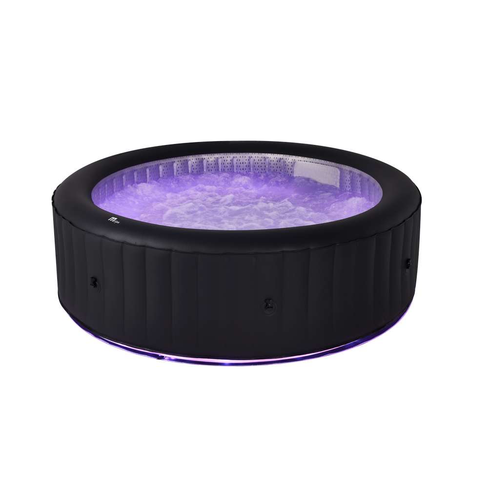 MSPA URBAN Aurora Round 2-6 Person Inflatable Hot Tub Spa With LED for Garden/Backyard - Fitness Recovery Lab