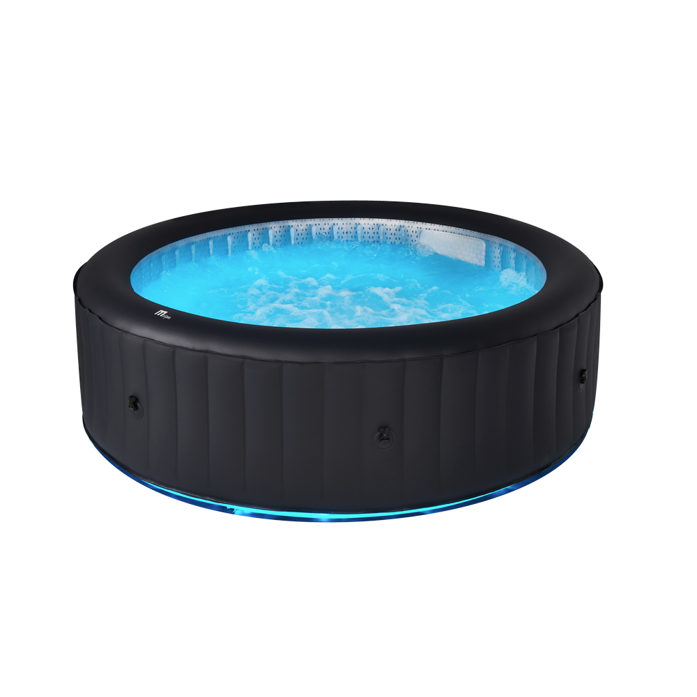 MSPA URBAN Aurora Round 2-6 Person Inflatable Hot Tub Spa With LED for Garden/Backyard - Fitness Recovery Lab