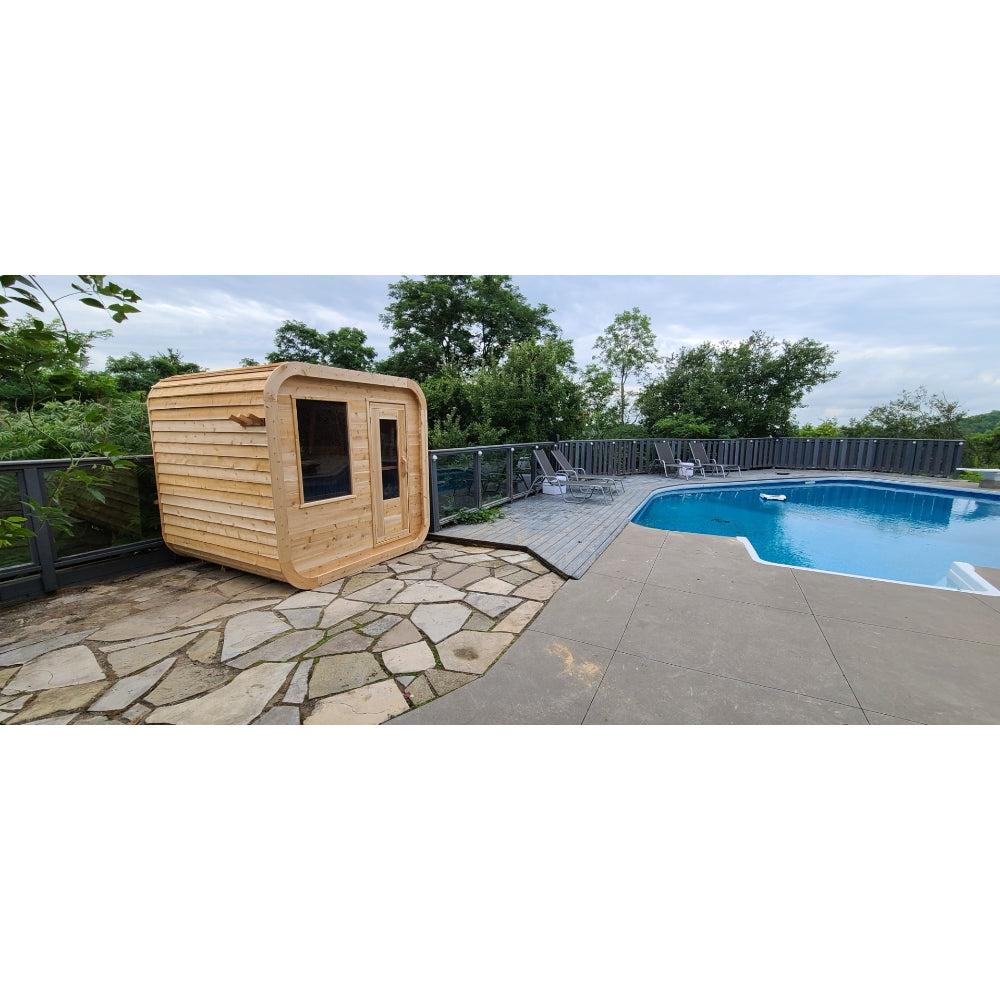 Dundalk Luna Traditional Outdoor Sauna | 2-4 persons (CTC22LU) - Fitness Recovery Lab