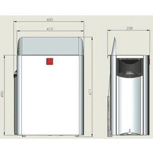 Harvia The Wall 8 kW Premium Electric Sauna Heater - SWS80 - Fitness Recovery Lab