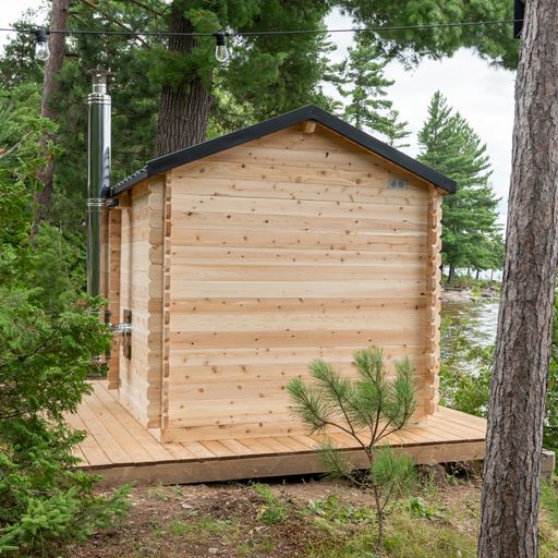 Dundalk Georgian Outdoor Cabin Sauna | 2-6 persons (CTC88W) - Fitness Recovery Lab