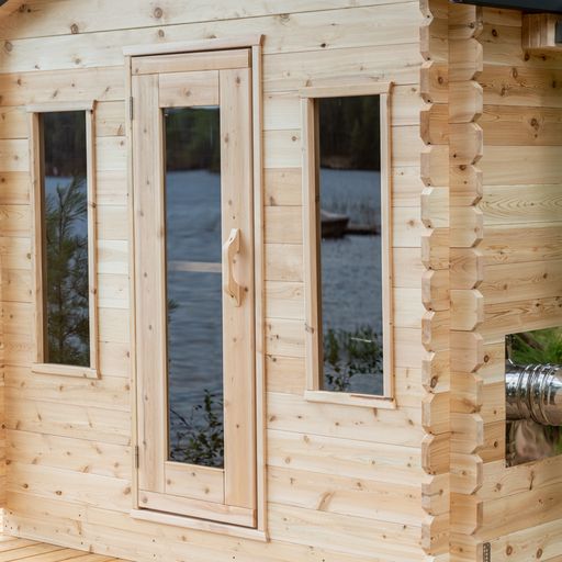 Dundalk Georgian Outdoor Cabin Sauna | 2-6 persons (CTC88W) - Fitness Recovery Lab