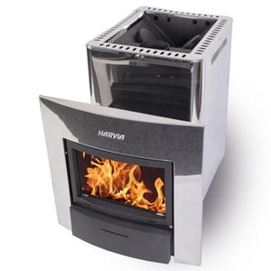 Harvia PRO 20 DUO Steel 24.1kW Wood Burning Sauna Stove / Heater | WK200SLUX