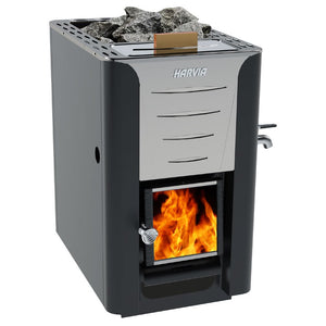 Harvia Pro 20 ES Wood-Burning Sauna Stove / Heater w/ Water Tank - Fitness Recovery Lab