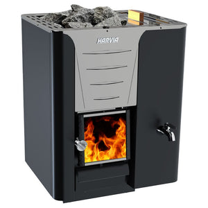Harvia Pro 20 RS Wood-Burning Sauna Stove / Heater w/ Water Tank - Fitness Recovery Lab