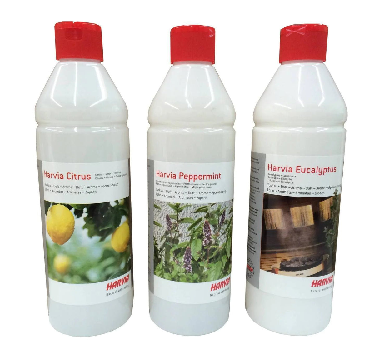 Individual Bottles of Harvia Essential Oils - Fitness Recovery Lab