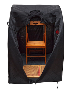 Therasage Portable Infrared Sauna with Red Light (Black) - Thera360 PLUS Personal