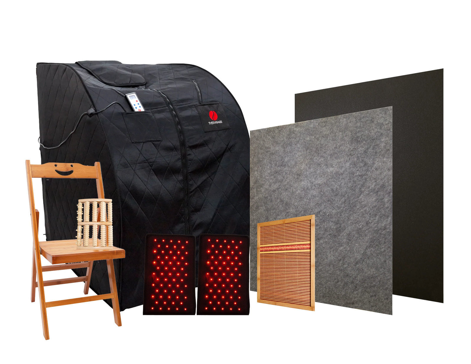 Therasage Portable Infrared Sauna with Red Light (Black) - Thera360 PLUS Personal - Fitness Recovery Lab
