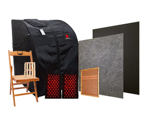 Therasage Portable Infrared Sauna with Red Light (Black) - Thera360 PLUS Personal