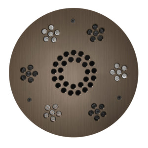 ThermaSol Serenity Light and Steam Shower Music System Traditional with LED Lights and Remote Control Round - Sea & Stone Bath